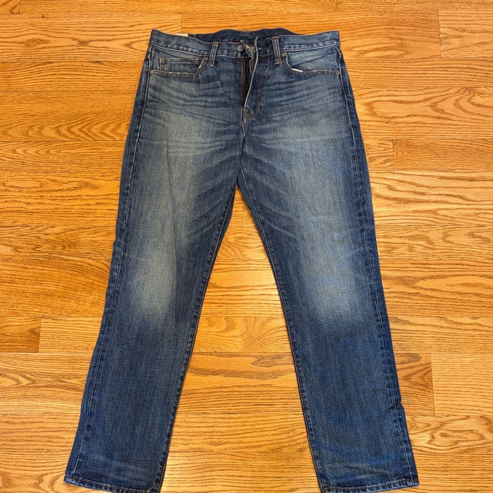 J. Crew Men's Straight Blue Jeans